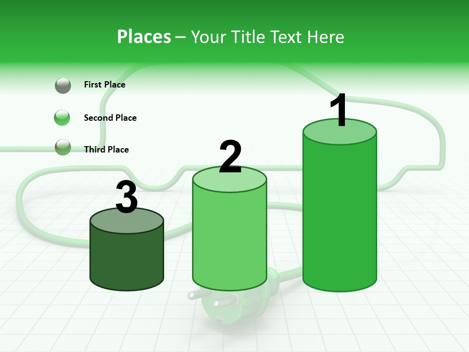 Transport Cable White PowerPoint Template