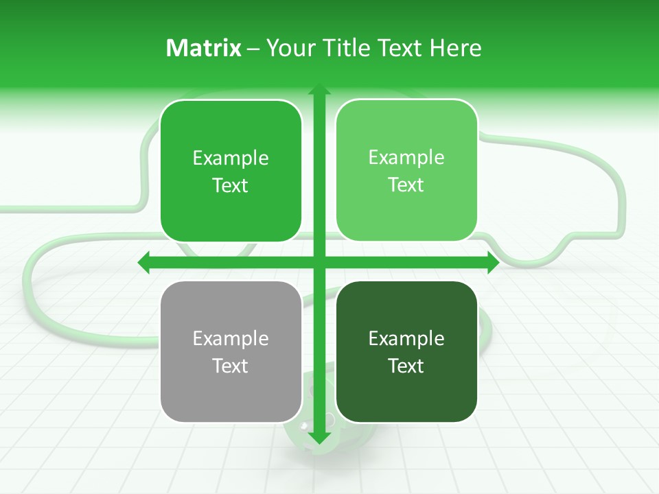 Transport Cable White PowerPoint Template