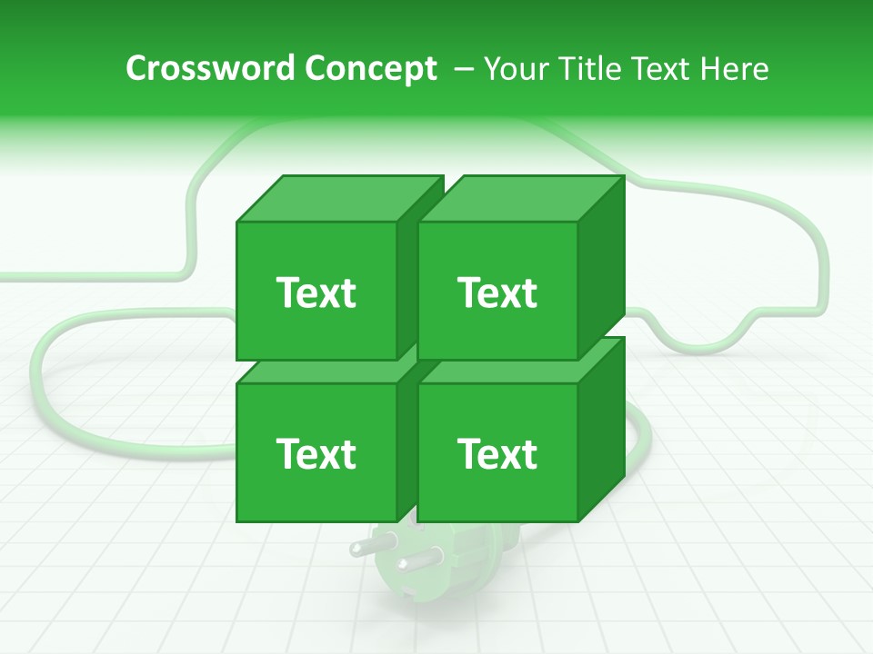 Transport Cable White PowerPoint Template