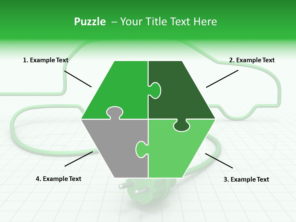 Transport Cable White PowerPoint Template