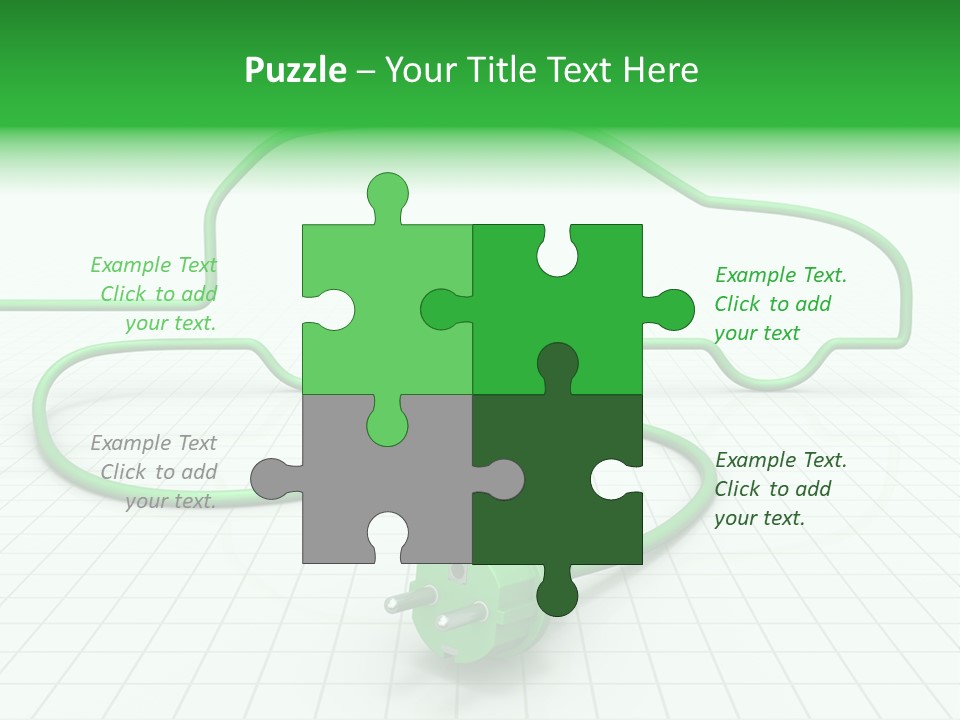 Transport Cable White PowerPoint Template