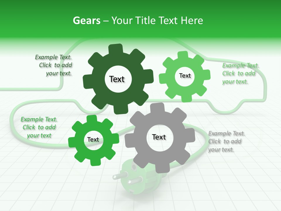Transport Cable White PowerPoint Template
