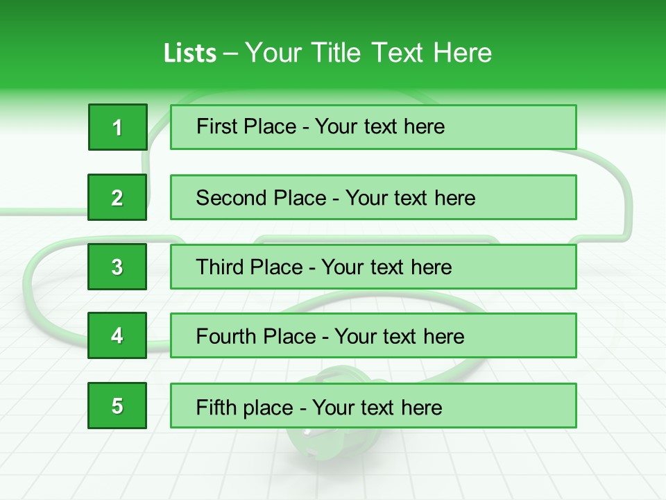 Transport Cable White PowerPoint Template