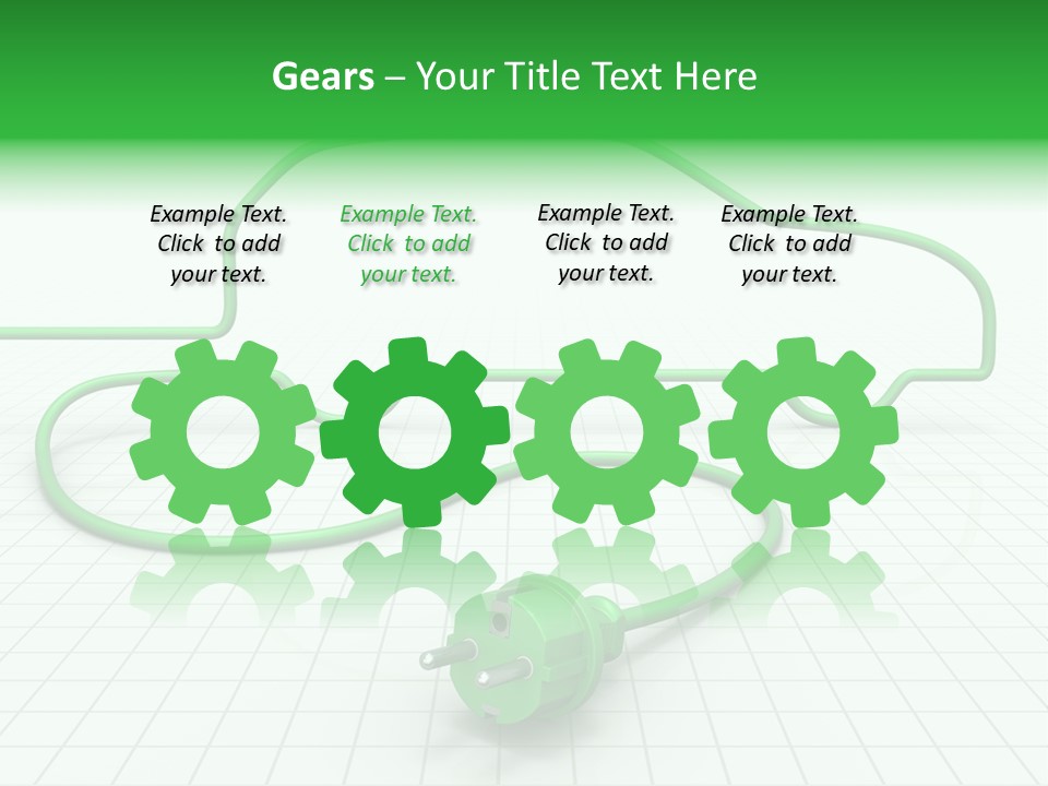 Transport Cable White PowerPoint Template