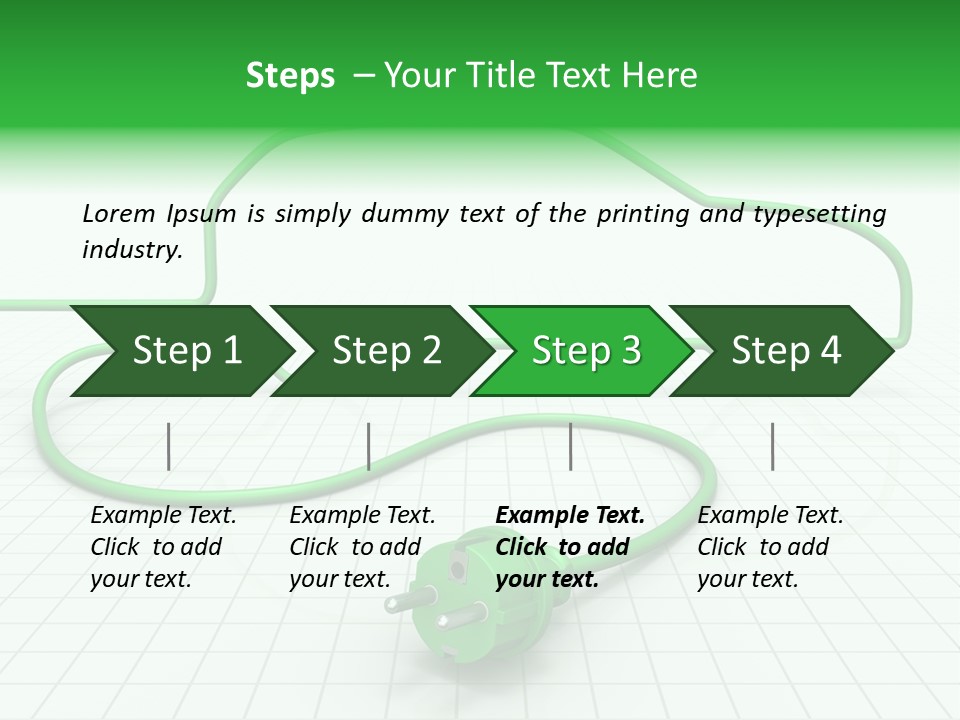Transport Cable White PowerPoint Template