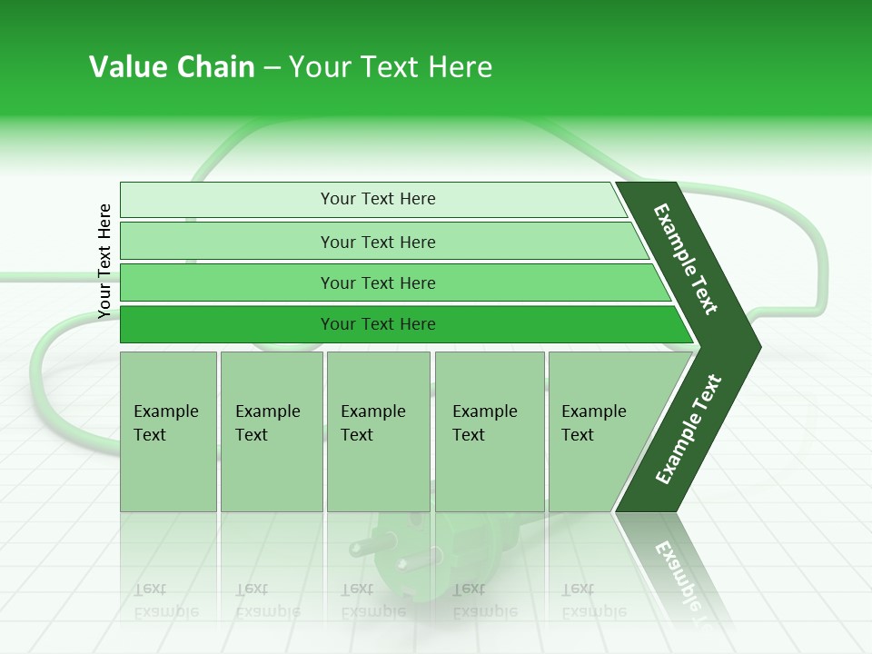 Transport Cable White PowerPoint Template
