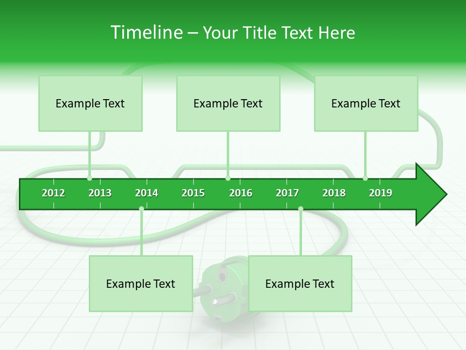 Transport Cable White PowerPoint Template