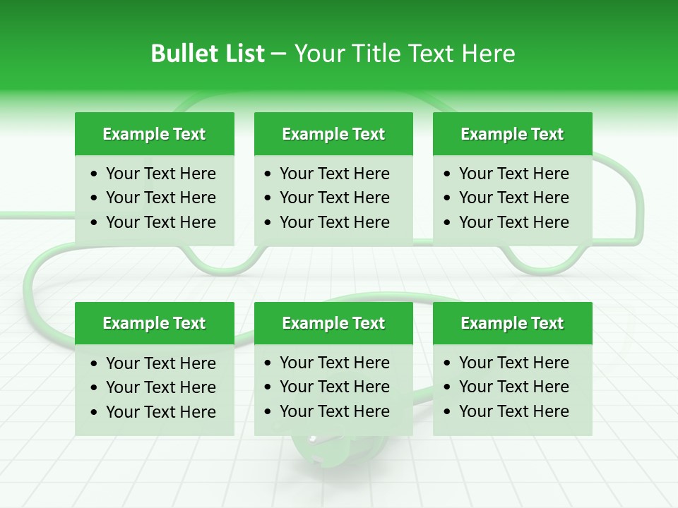 Transport Cable White PowerPoint Template