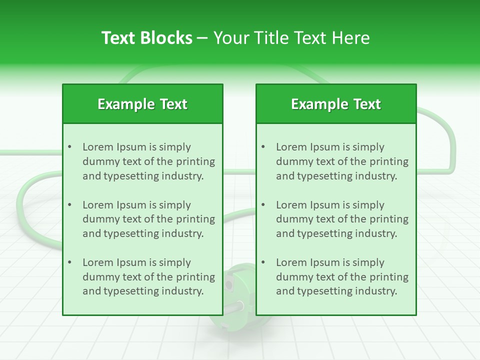 Transport Cable White PowerPoint Template