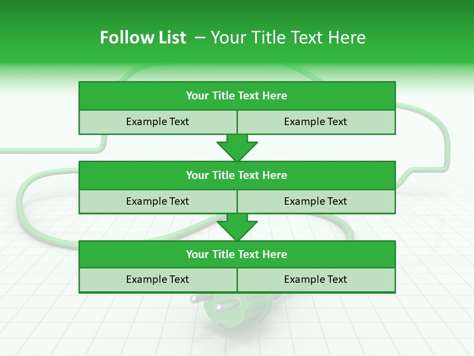 Transport Cable White PowerPoint Template