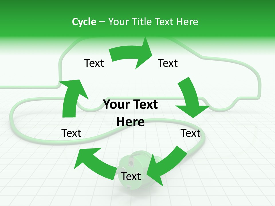 Transport Cable White PowerPoint Template