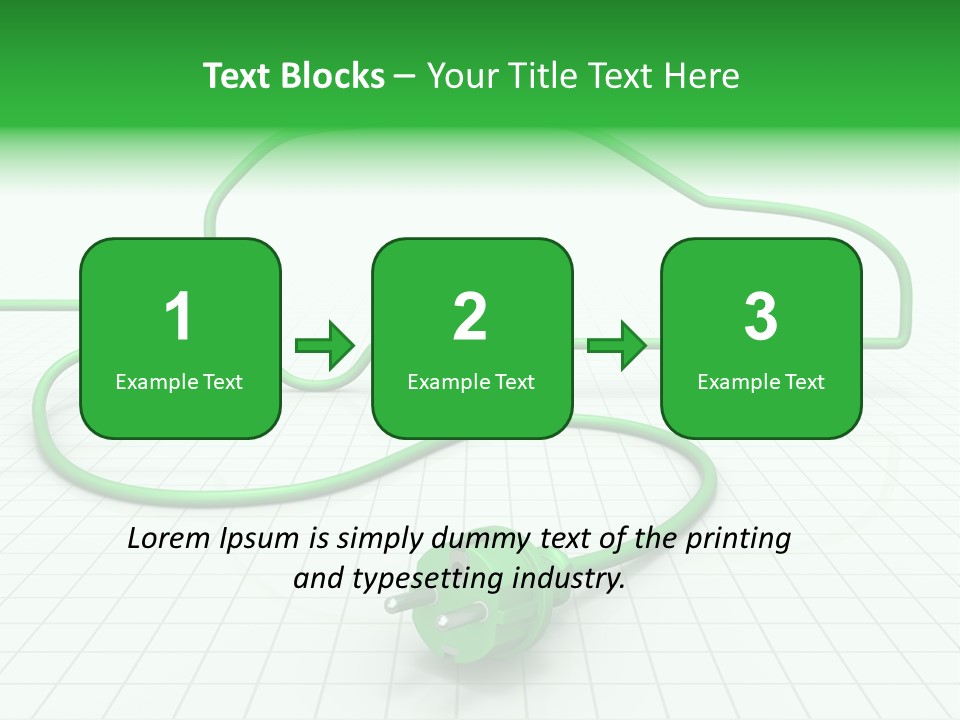 Transport Cable White PowerPoint Template