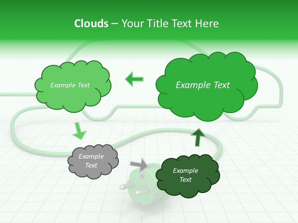 Transport Cable White PowerPoint Template