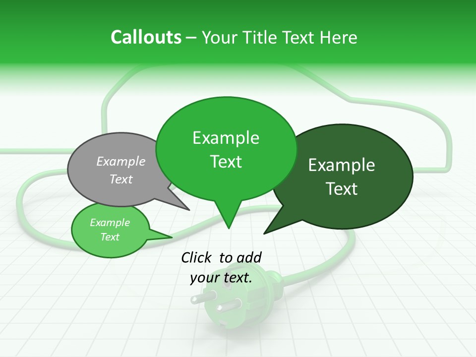 Transport Cable White PowerPoint Template