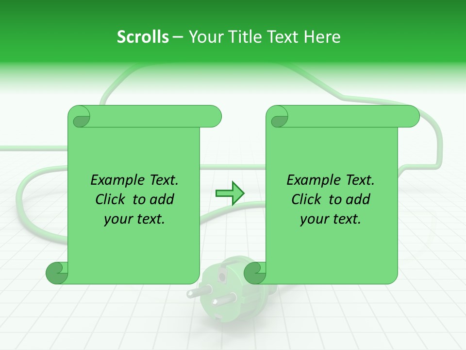 Transport Cable White PowerPoint Template