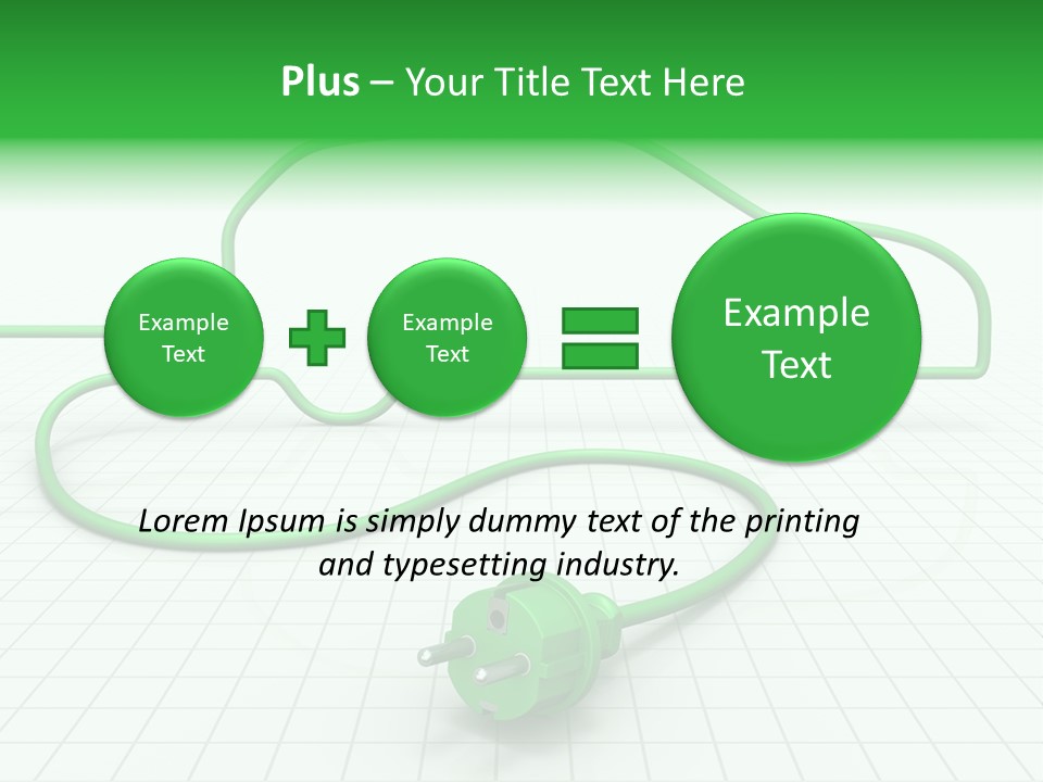 Transport Cable White PowerPoint Template