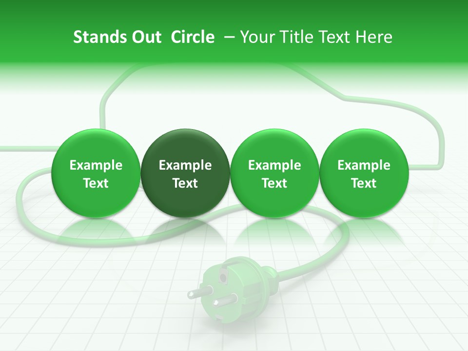 Transport Cable White PowerPoint Template