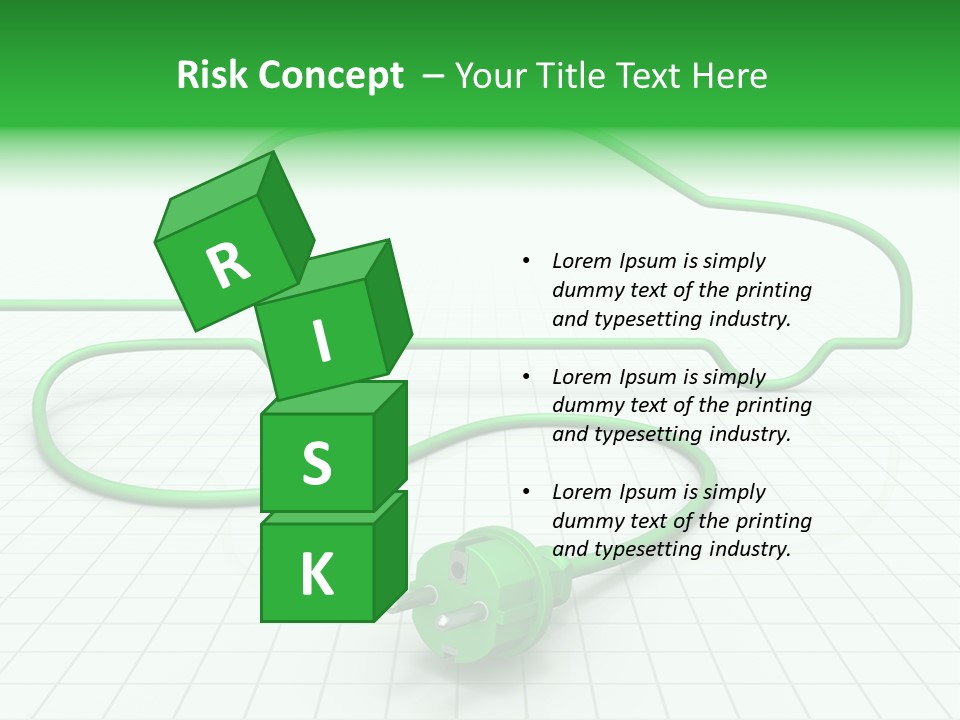 Transport Cable White PowerPoint Template