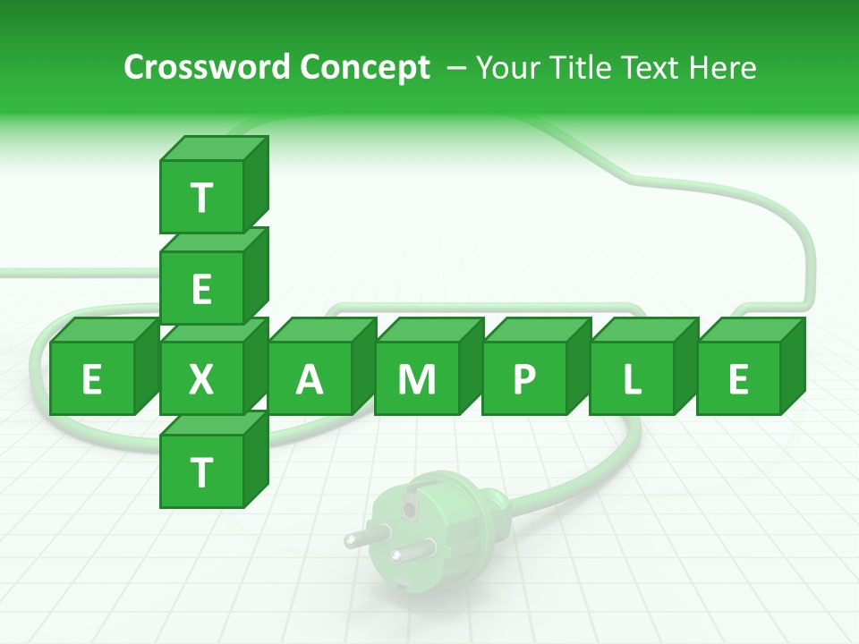 Transport Cable White PowerPoint Template