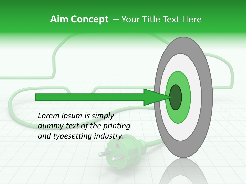 Transport Cable White PowerPoint Template