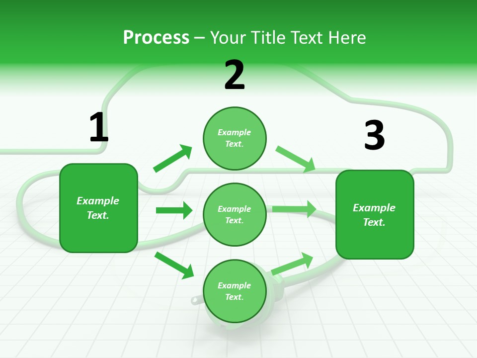 Transport Cable White PowerPoint Template