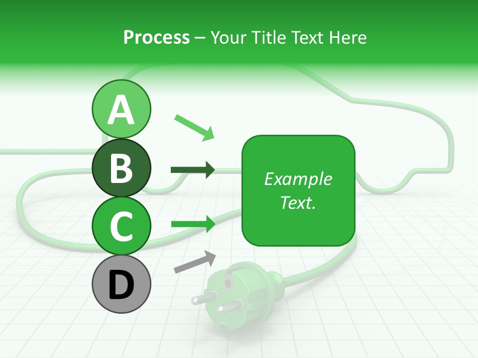 Transport Cable White PowerPoint Template