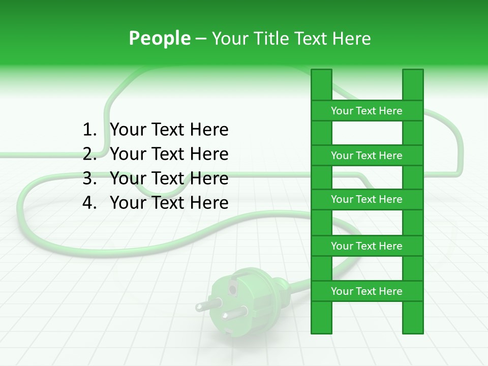 Transport Cable White PowerPoint Template