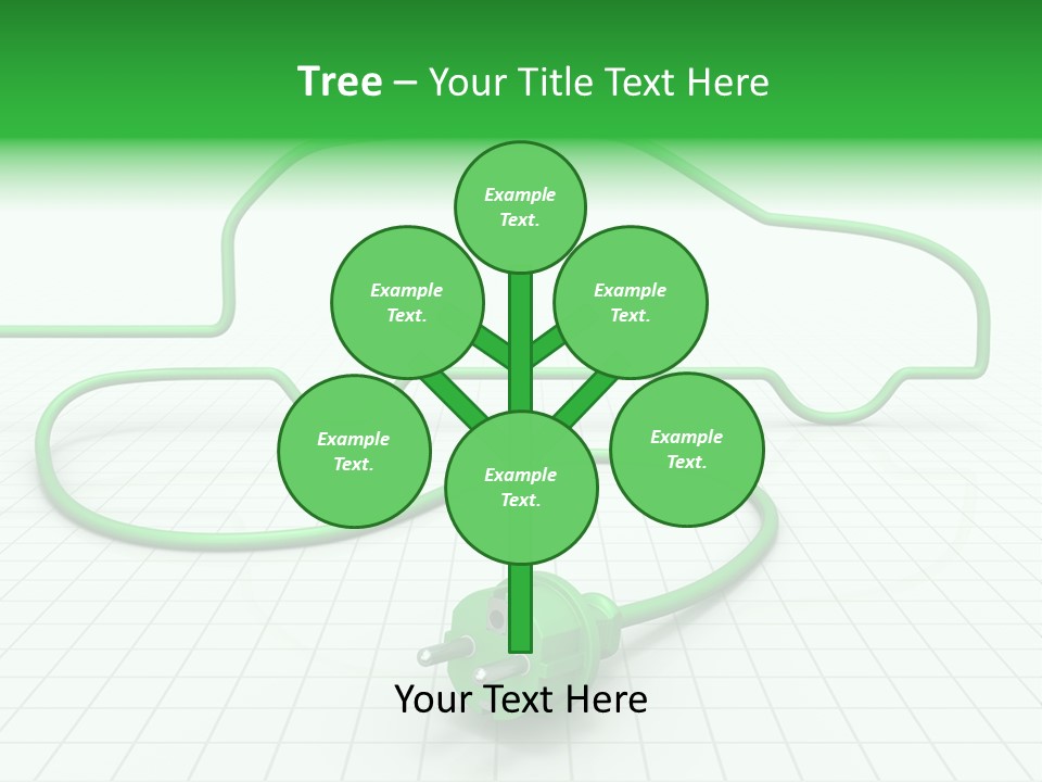 Transport Cable White PowerPoint Template
