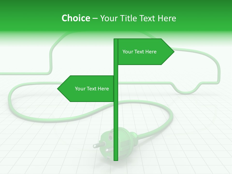 Transport Cable White PowerPoint Template