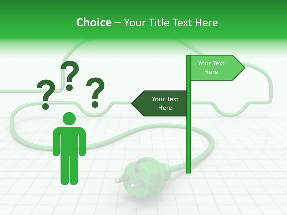 Transport Cable White PowerPoint Template