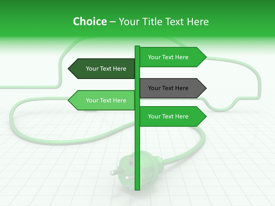 Transport Cable White PowerPoint Template
