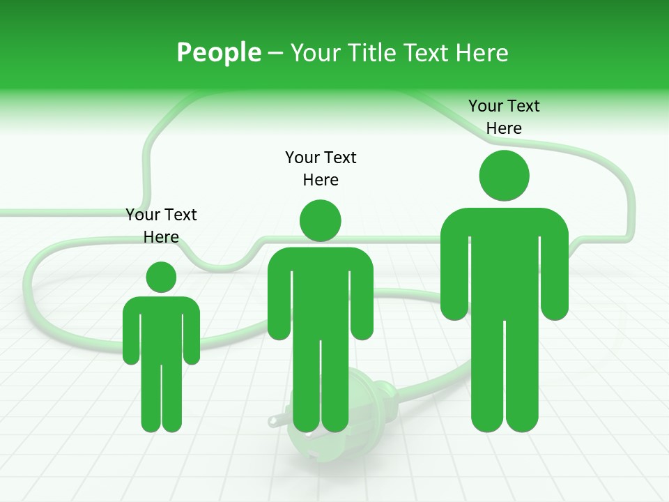 Transport Cable White PowerPoint Template