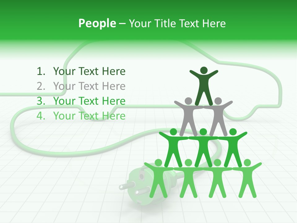 Transport Cable White PowerPoint Template