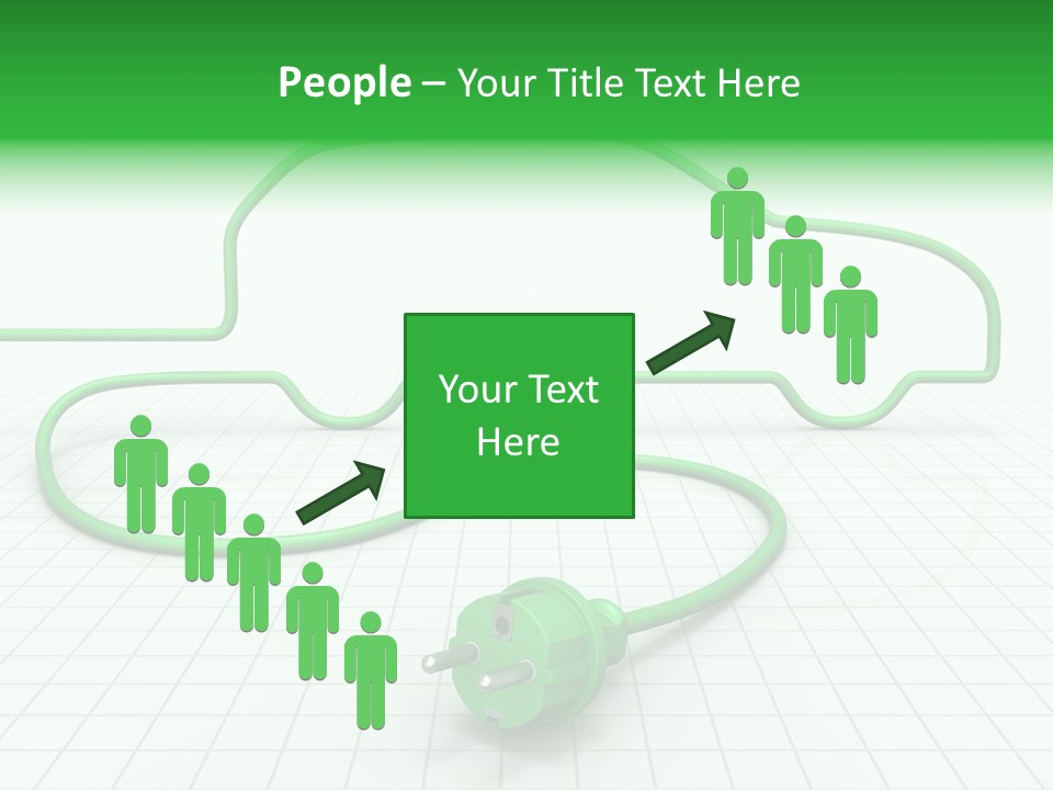 Transport Cable White PowerPoint Template