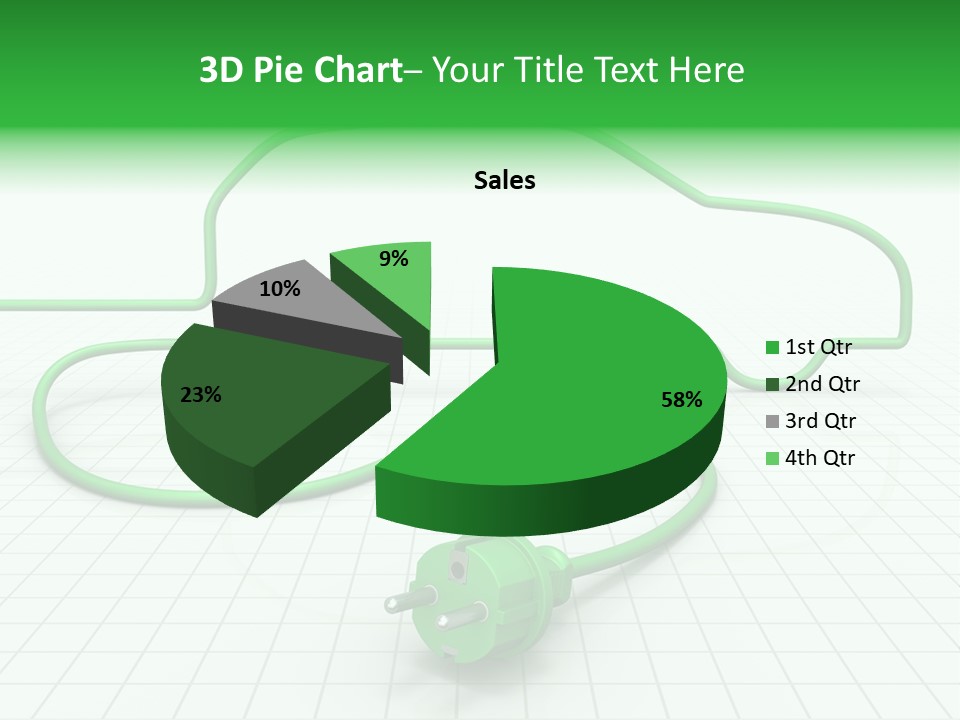 Transport Cable White PowerPoint Template