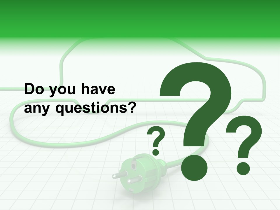 Transport Cable White PowerPoint Template