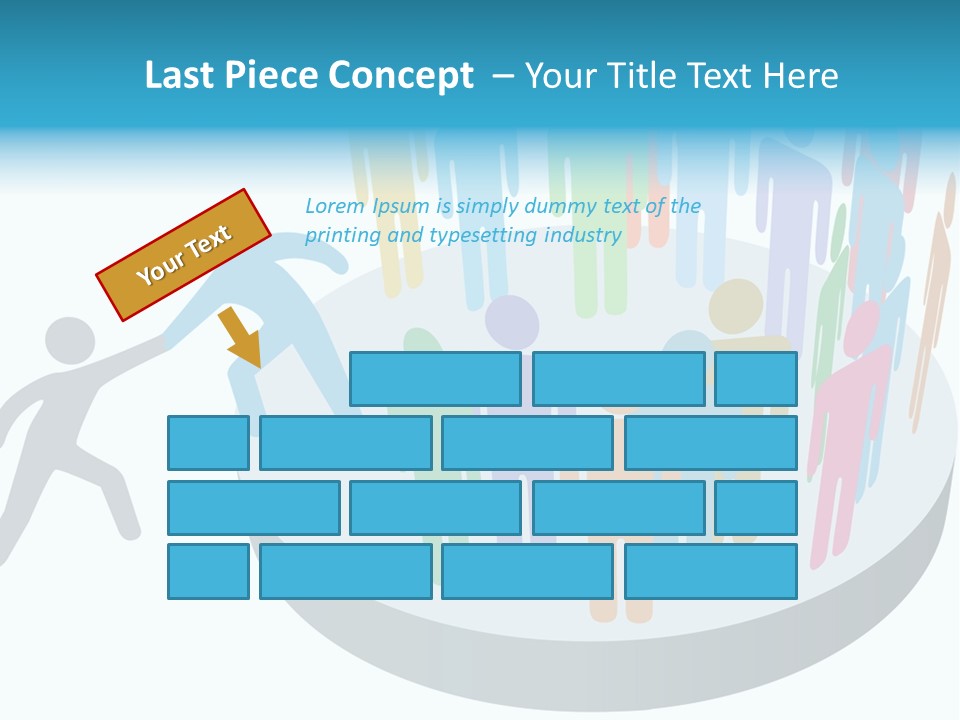 Group Together People PowerPoint Template