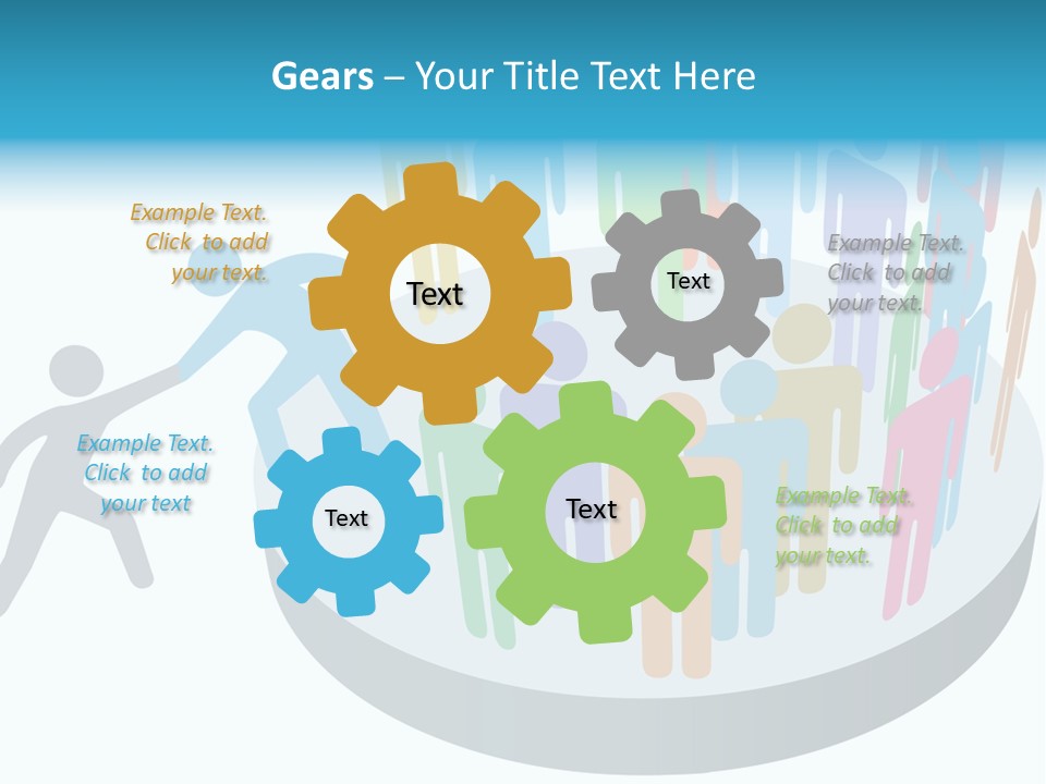 Group Together People PowerPoint Template