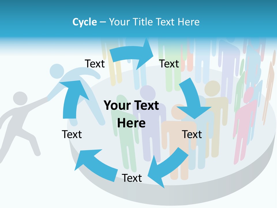 Group Together People PowerPoint Template