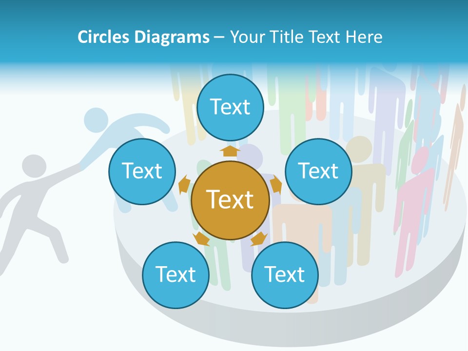 Group Together People PowerPoint Template