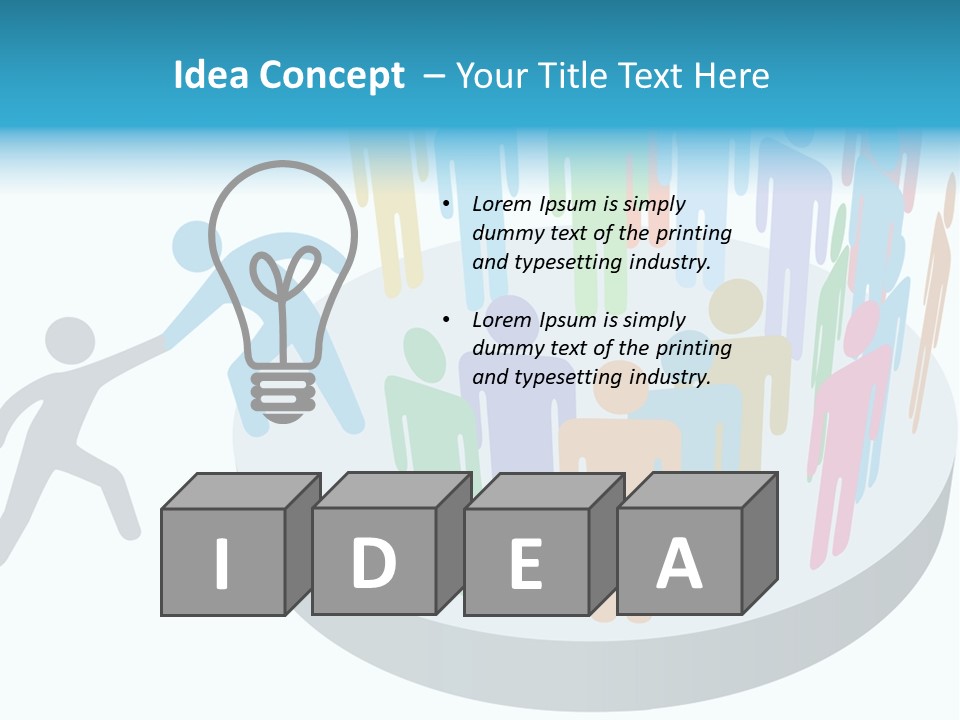 Group Together People PowerPoint Template