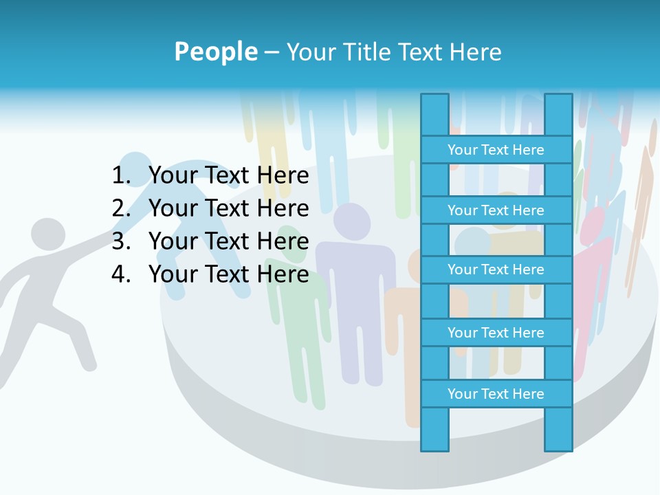 Group Together People PowerPoint Template