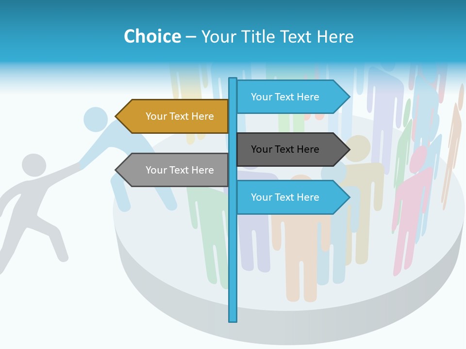 Group Together People PowerPoint Template