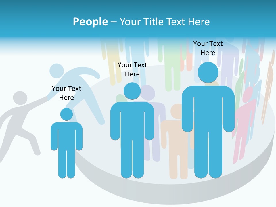 Group Together People PowerPoint Template