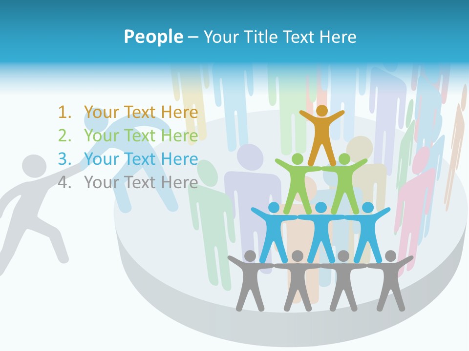 Group Together People PowerPoint Template