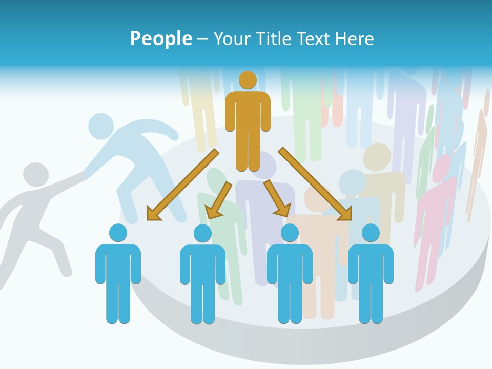 Group Together People PowerPoint Template