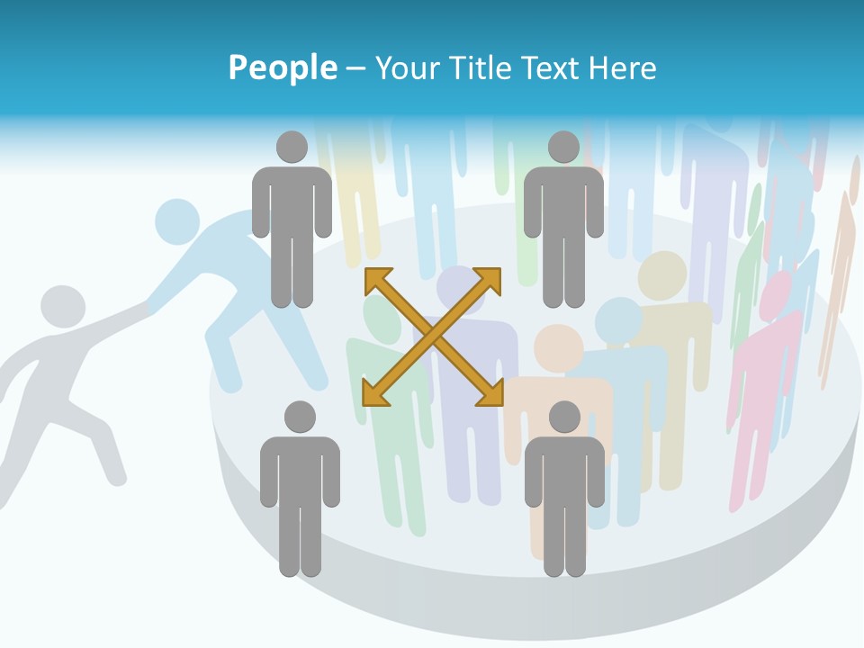Group Together People PowerPoint Template