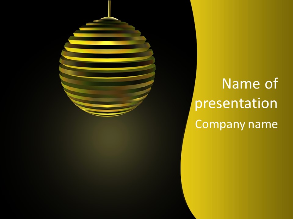 Onion Energy Black PowerPoint Template