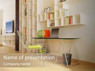 Modern Design Space PowerPoint Template