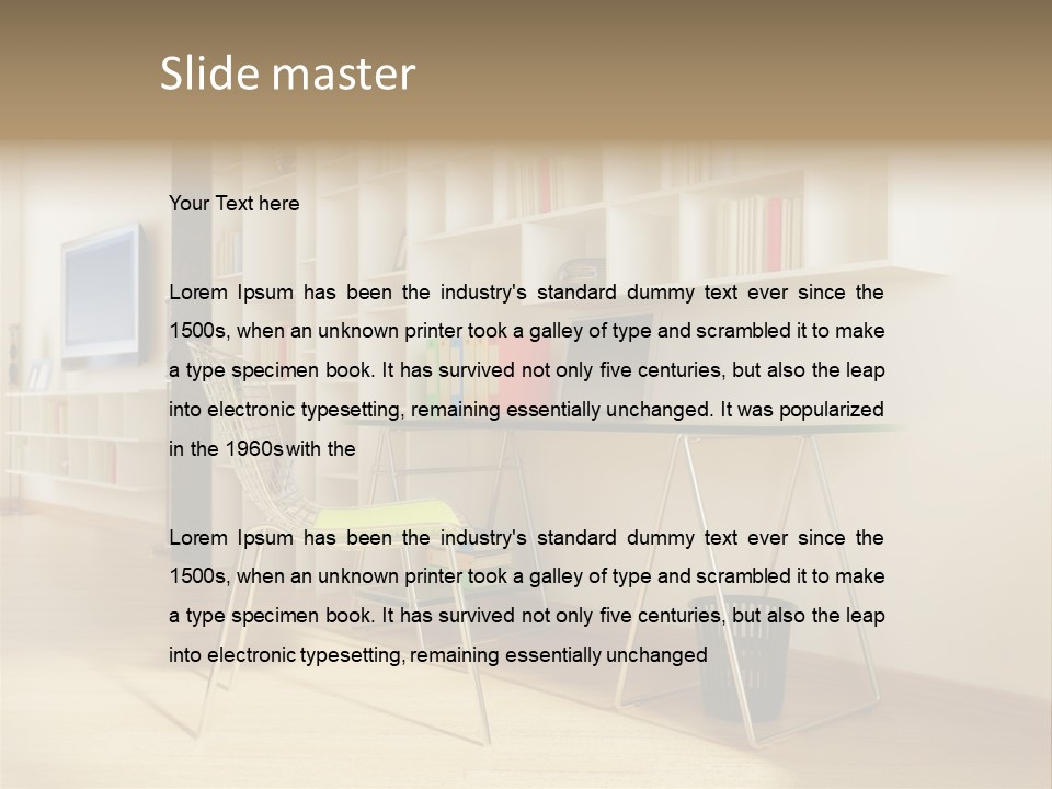 Modern Design Space PowerPoint Template